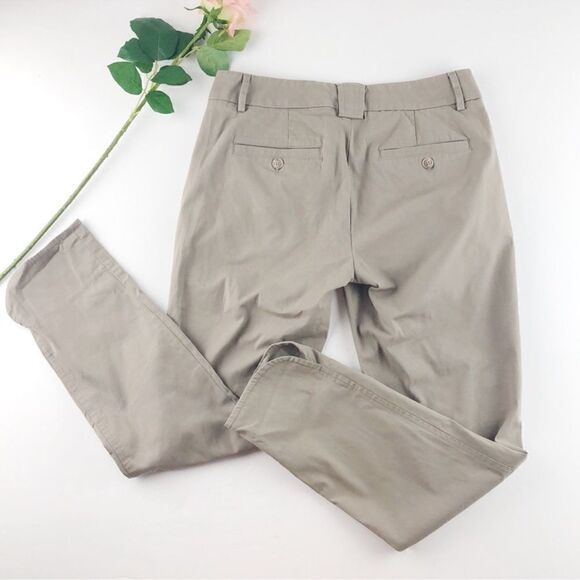 VINCE Cropped Straight Ankle Chinos Khaki Pants 4 - Picture 2 of 7